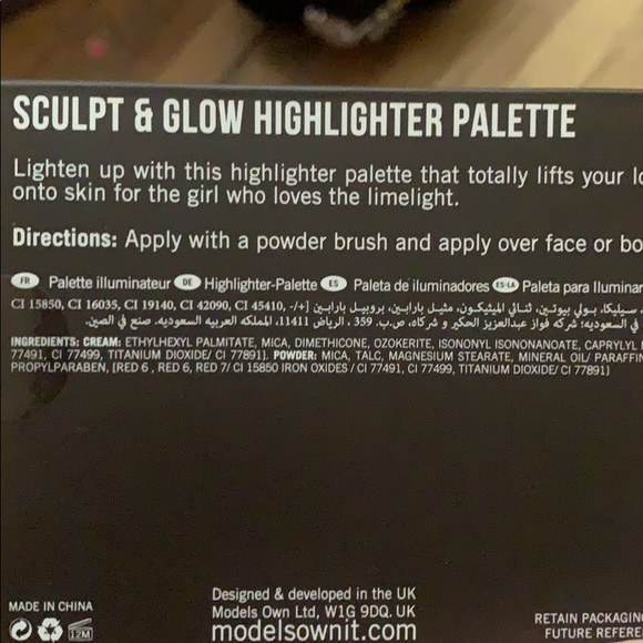 Models Own Sculpt & Glow Highlighter Palette, - Picture 5 of 5